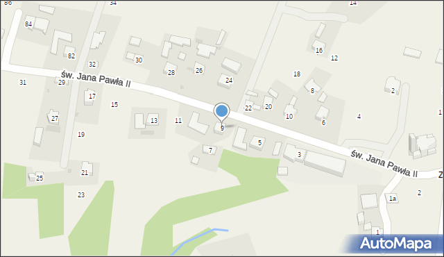 Staszkówka, św. Jana Pawła II, 9, mapa Staszkówka