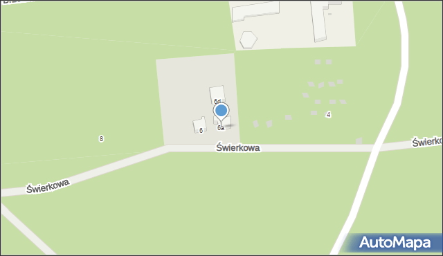 Stegna, Świerkowa, 6a, mapa Stegna