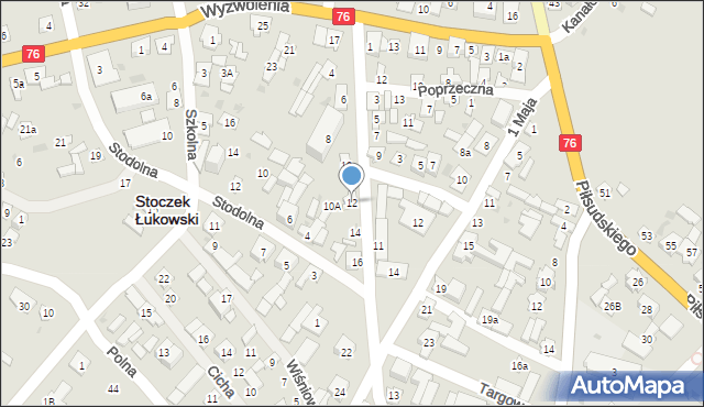 Stoczek Łukowski, Świętochowskiego Aleksandra, 12, mapa Stoczek Łukowski