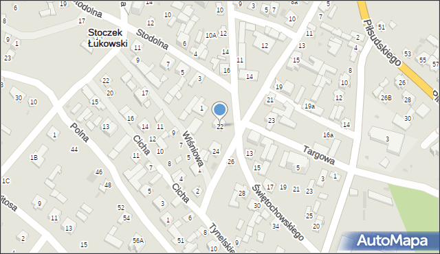 Stoczek Łukowski, Świętochowskiego Aleksandra, 22, mapa Stoczek Łukowski