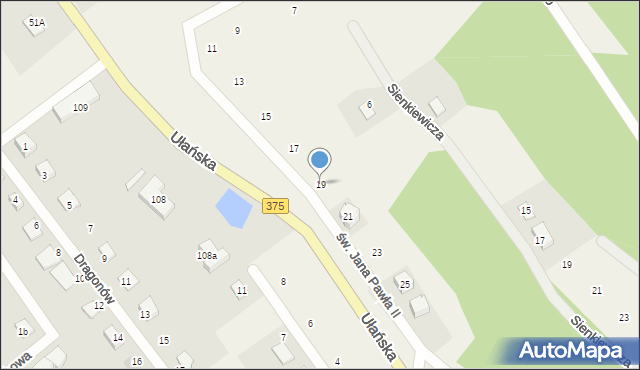 Struga, św. Jana Pawła II, 19, mapa Struga