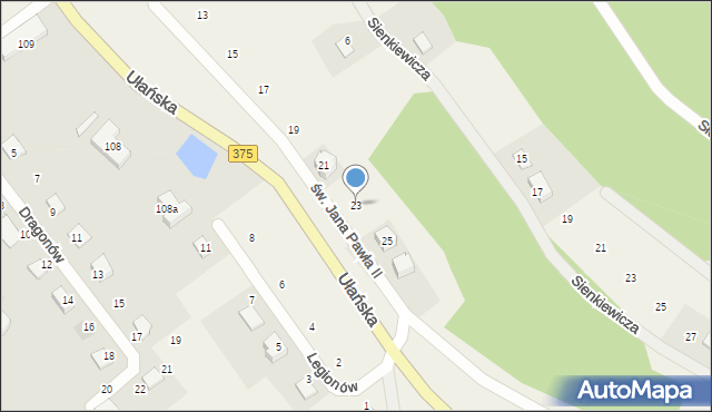 Struga, św. Jana Pawła II, 23, mapa Struga