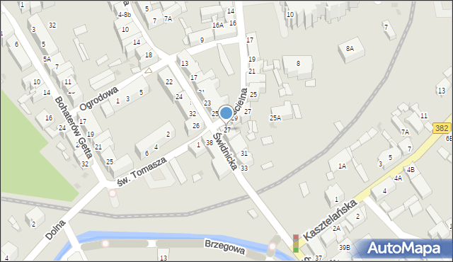 Strzegom, Świdnicka, 27, mapa Strzegom
