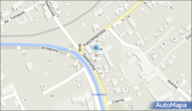 Strzegom, Świdnicka, 39A, mapa Strzegom
