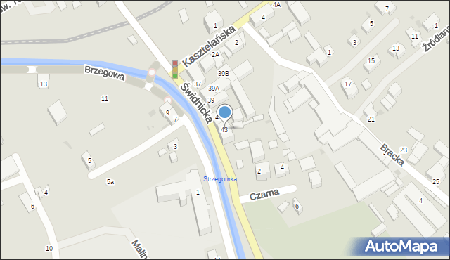 Strzegom, Świdnicka, 43, mapa Strzegom