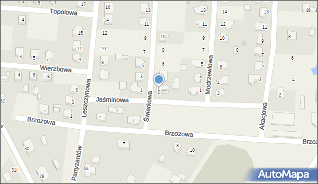Strzegowo, Świerkowa, 2, mapa Strzegowo