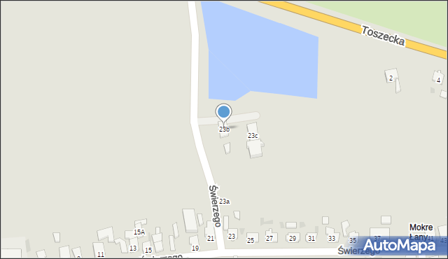 Strzelce Opolskie, Świerzego Wawrzyńca, 23b, mapa Strzelce Opolskie