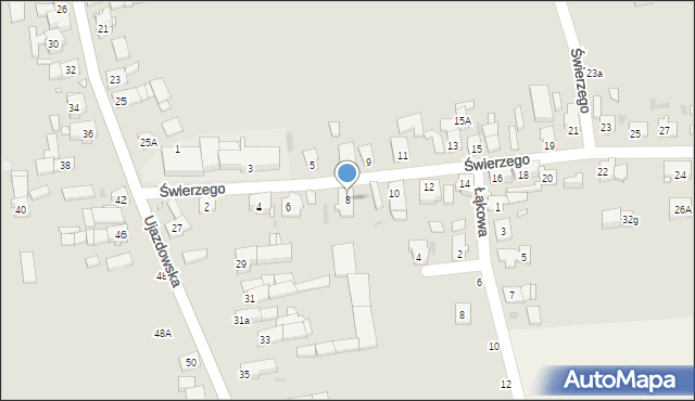 Strzelce Opolskie, Świerzego Wawrzyńca, 8, mapa Strzelce Opolskie