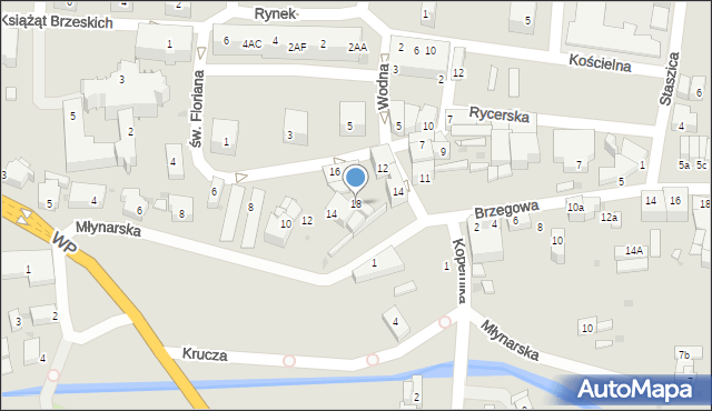 Strzelin, św. Floriana, 18, mapa Strzelin