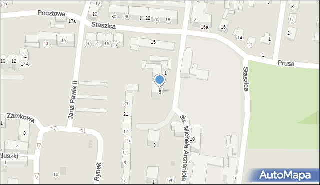 Strzelin, św. Michała Archanioła, 5, mapa Strzelin