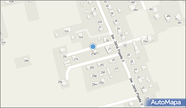 Studzienice, św. Jana Pawła II, 27a, mapa Studzienice