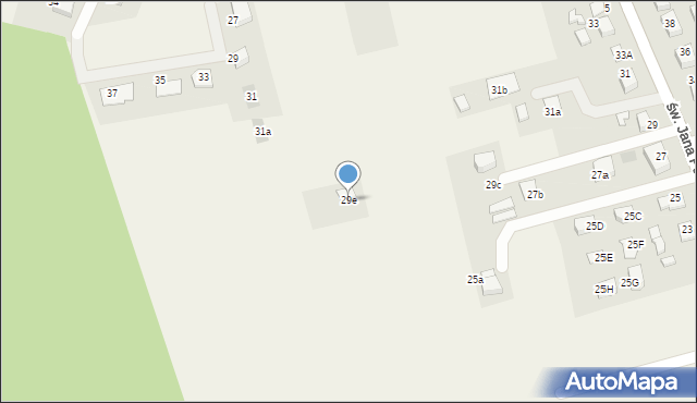 Studzienice, św. Jana Pawła II, 29e, mapa Studzienice