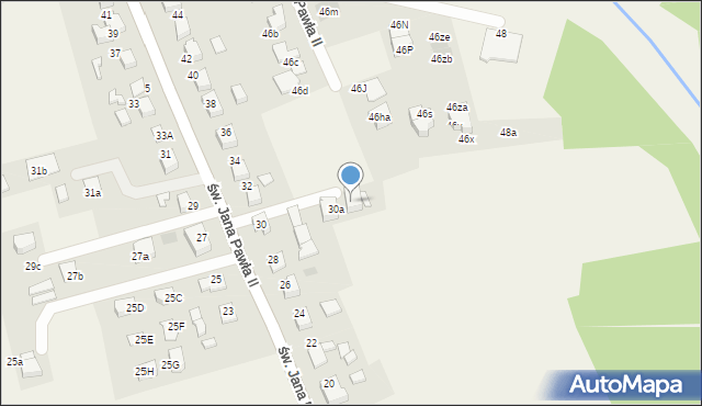 Studzienice, św. Jana Pawła II, 30b, mapa Studzienice