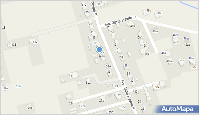 Studzienice, św. Jana Pawła II, 33, mapa Studzienice