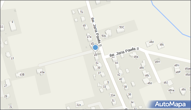 Studzienice, św. Jana Pawła II, 43, mapa Studzienice