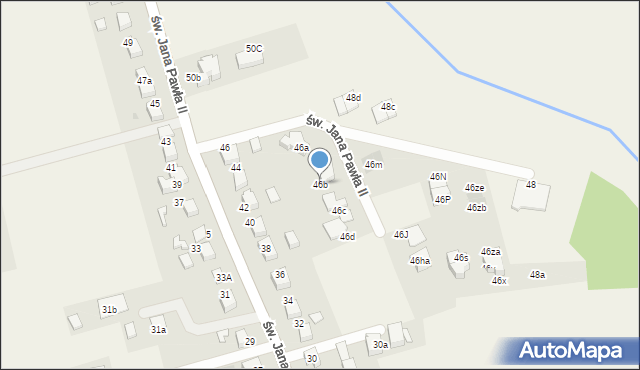 Studzienice, św. Jana Pawła II, 46b, mapa Studzienice