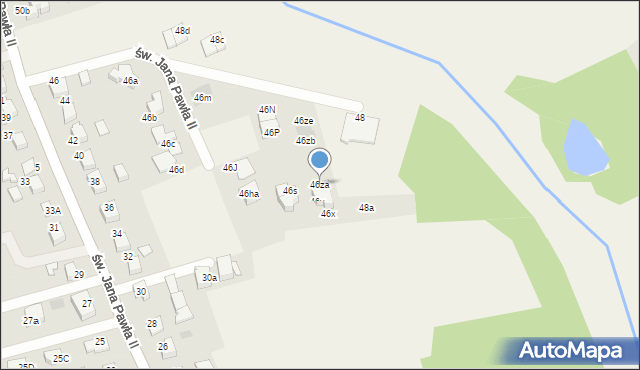 Studzienice, św. Jana Pawła II, 46za, mapa Studzienice