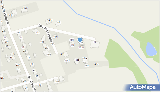 Studzienice, św. Jana Pawła II, 46zc, mapa Studzienice