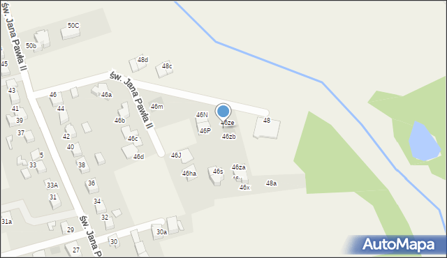 Studzienice, św. Jana Pawła II, 46zd, mapa Studzienice