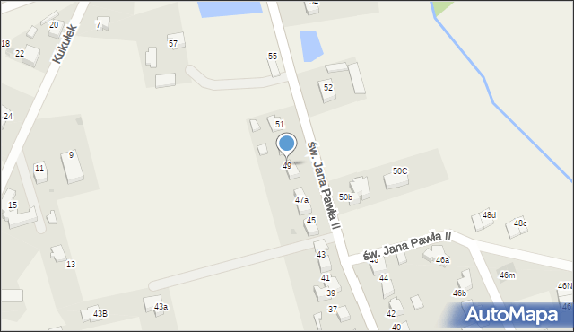 Studzienice, św. Jana Pawła II, 49, mapa Studzienice