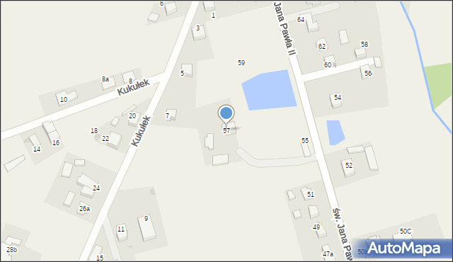 Studzienice, św. Jana Pawła II, 57, mapa Studzienice