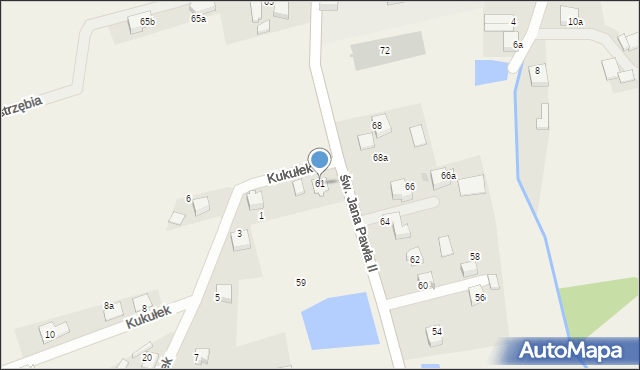 Studzienice, św. Jana Pawła II, 61, mapa Studzienice