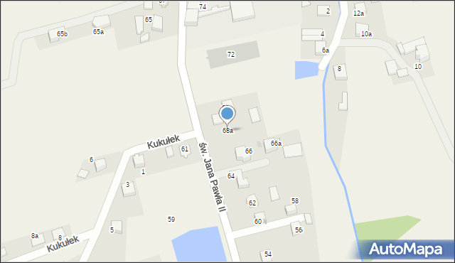 Studzienice, św. Jana Pawła II, 68a, mapa Studzienice