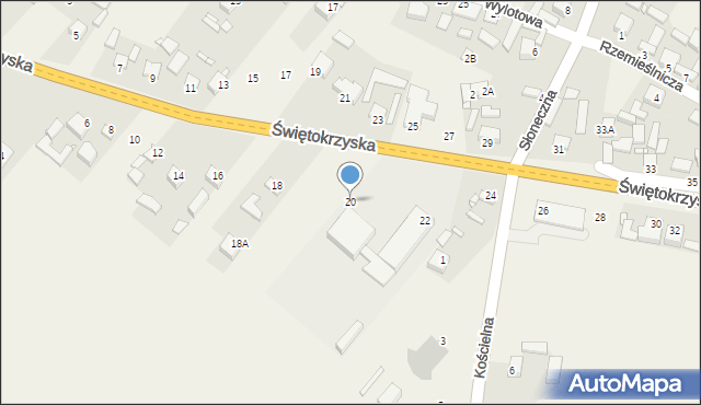 Styków, Świętokrzyska, 20, mapa Styków