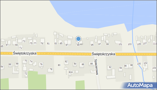 Styków, Świętokrzyska, 91, mapa Styków