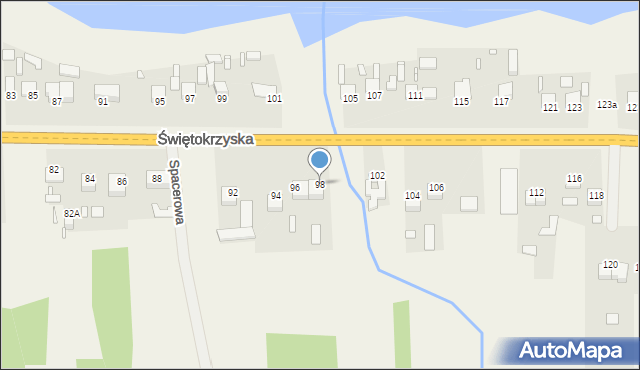 Styków, Świętokrzyska, 98, mapa Styków