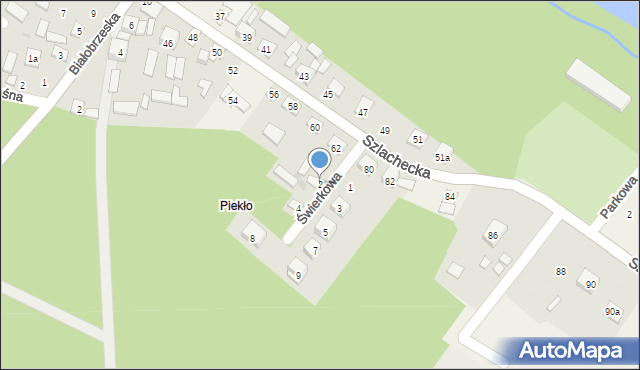 Sucha, Świerkowa, 2, mapa Sucha