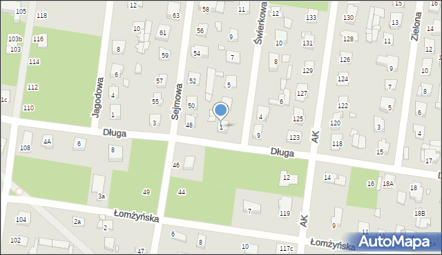 Sulejówek, Świerkowa, 1, mapa Sulejówek