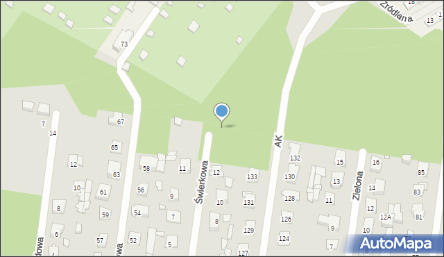 Sulejówek, Świerkowa, 16, mapa Sulejówek