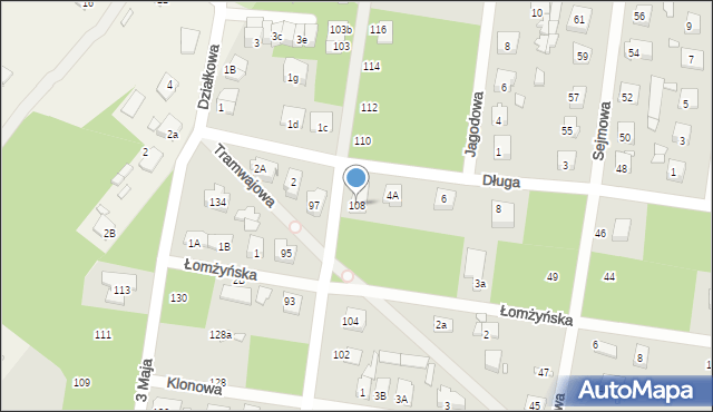 Sulejówek, Świętochowskiego, 108, mapa Sulejówek