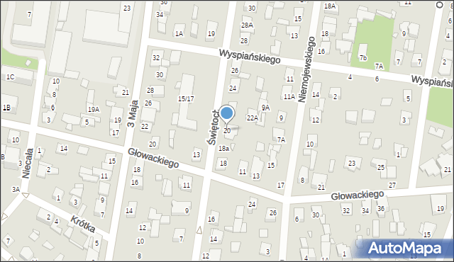 Sulejówek, Świętochowskiego, 20, mapa Sulejówek