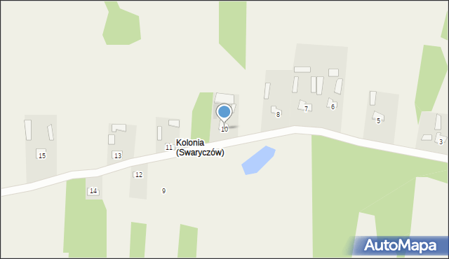 Swaryczów, Swaryczów, 10, mapa Swaryczów