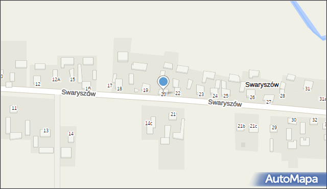 Swaryszów, Swaryszów, 20, mapa Swaryszów