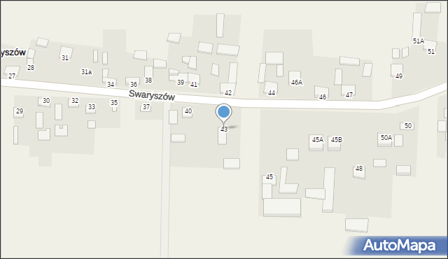 Swaryszów, Swaryszów, 43, mapa Swaryszów