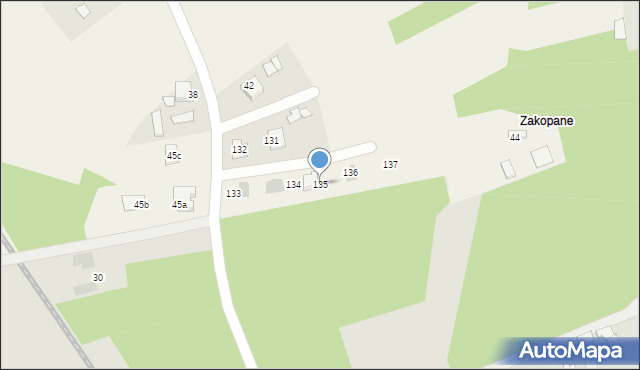 Swarzów, Swarzów, 135, mapa Swarzów