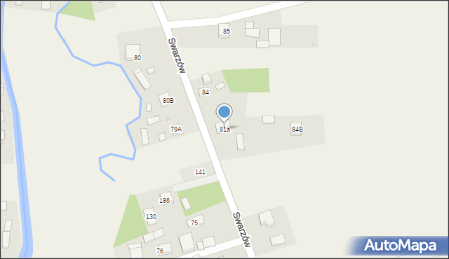 Swarzów, Swarzów, 81a, mapa Swarzów