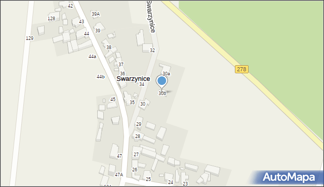 Swarzynice, Swarzynice, 30b, mapa Swarzynice