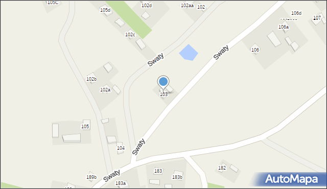 Swaty, Swaty, 103, mapa Swaty