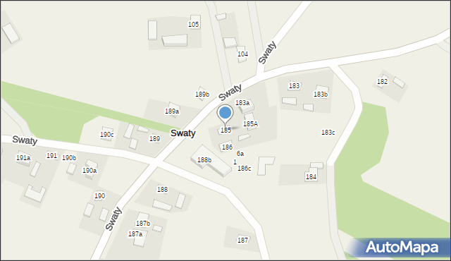 Swaty, Swaty, 185, mapa Swaty