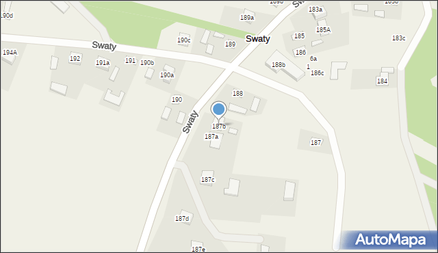 Swaty, Swaty, 187b, mapa Swaty