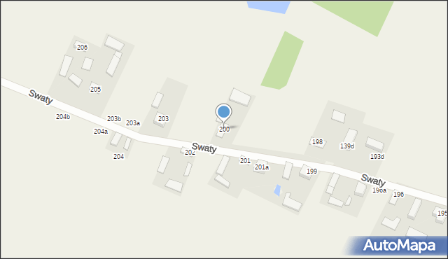 Swaty, Swaty, 200, mapa Swaty