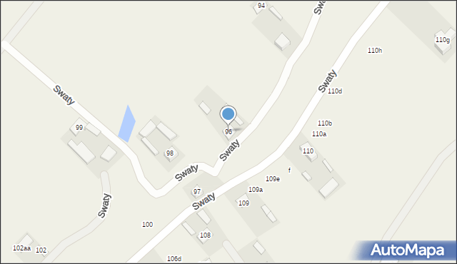 Swaty, Swaty, 96, mapa Swaty