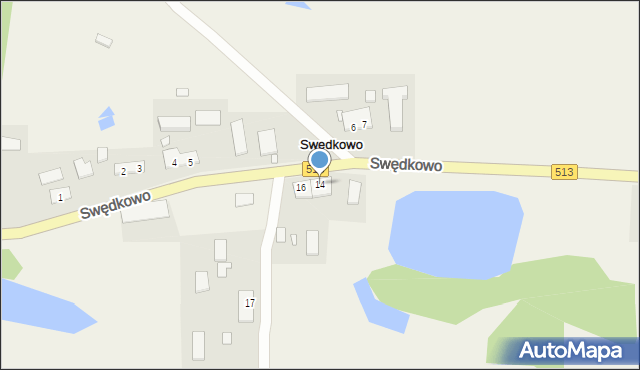 Swędkowo, Swędkowo, 14, mapa Swędkowo