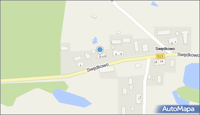 Swędkowo, Swędkowo, 2, mapa Swędkowo