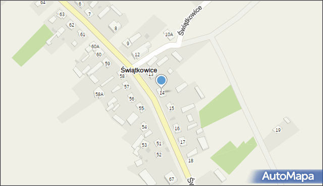 Świątkowice, Świątkowice, 14, mapa Świątkowice