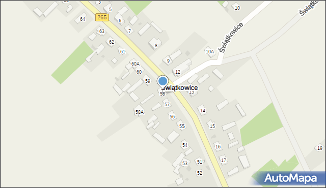 Świątkowice, Świątkowice, 58, mapa Świątkowice